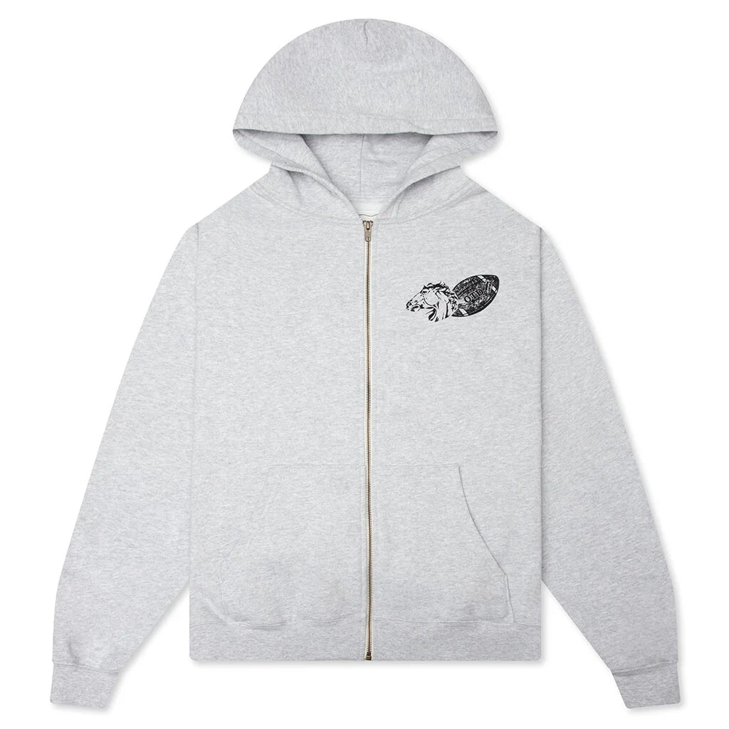 Days USA Zip Up Hoodie Heather Grey