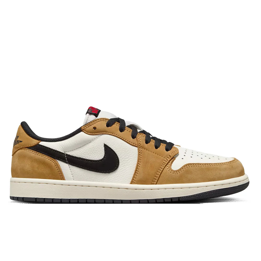 Air Jordan 1 Low OG Rookie of The Year Sail Black Golden Harvest Gym Red