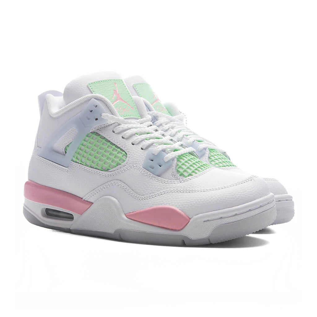 Air Jordan 4 Retro Valentines Day GS White Medium Soft Pink Half Blue