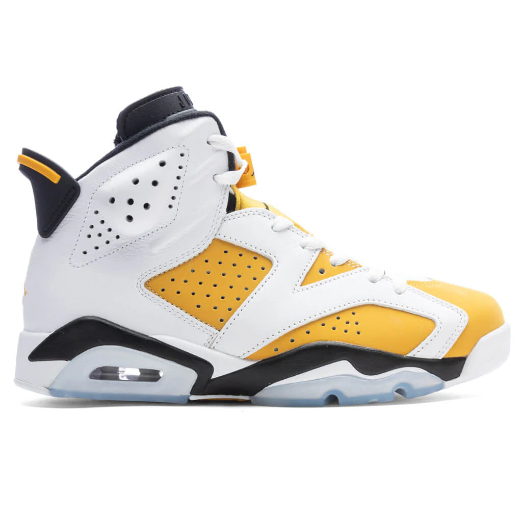 Air Jordan 6 Retro White Yellow Ochre Black