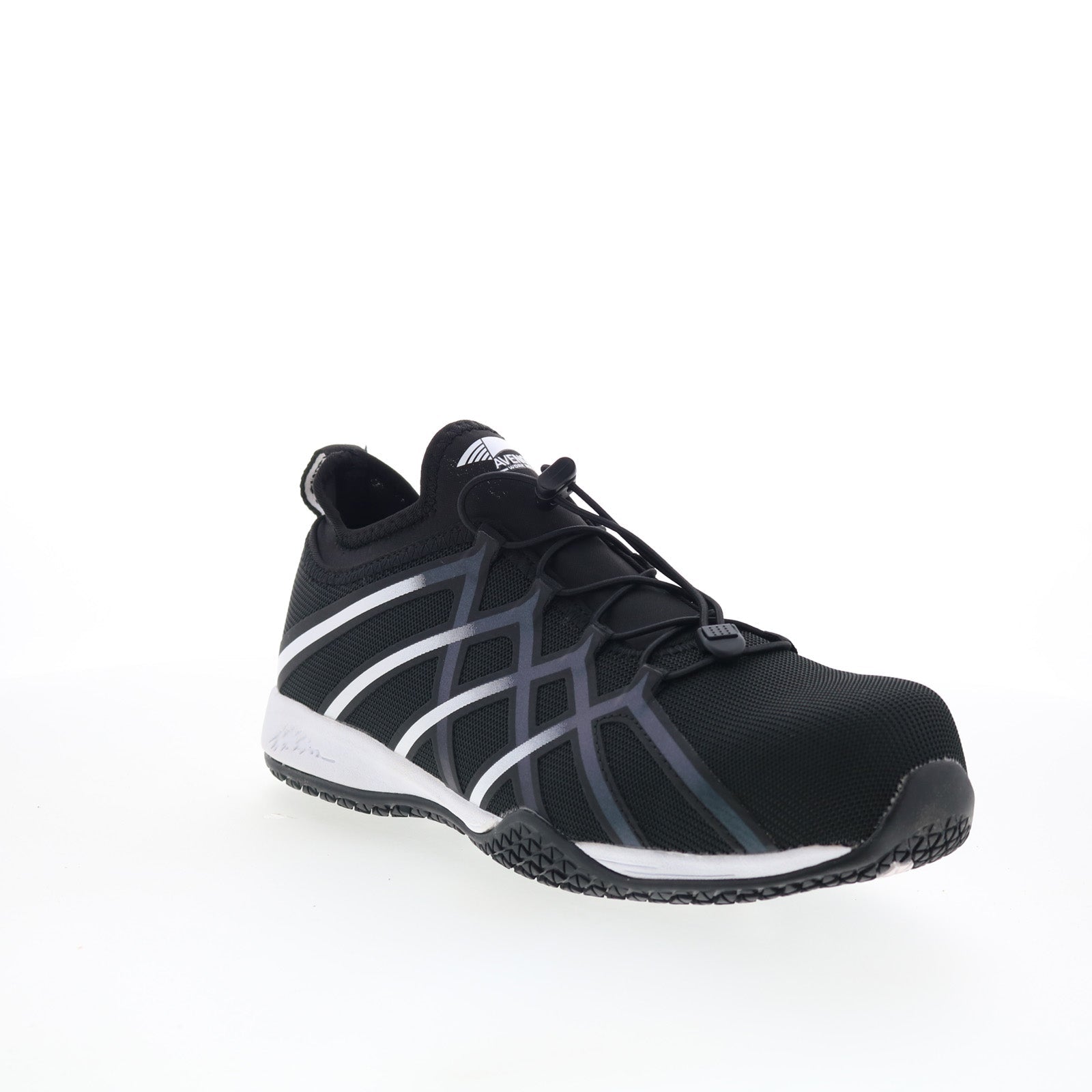 Avenger Hydro Carbon Toe Slip Resistant EH Mens Black Wide Mesh Work Shoes