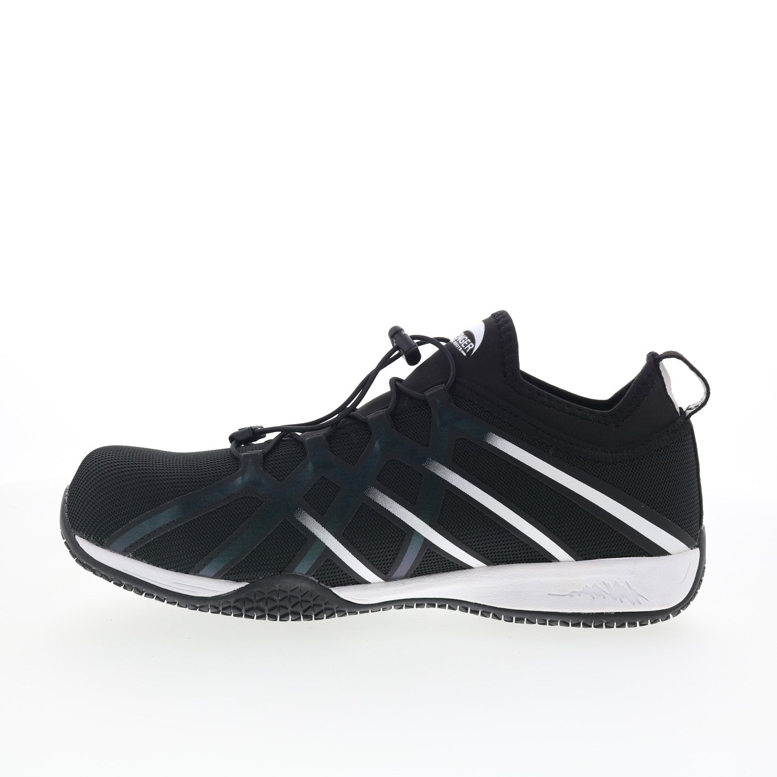 Avenger Hydro Carbon Toe Slip Resistant EH Mens Black Wide Mesh Work Shoes