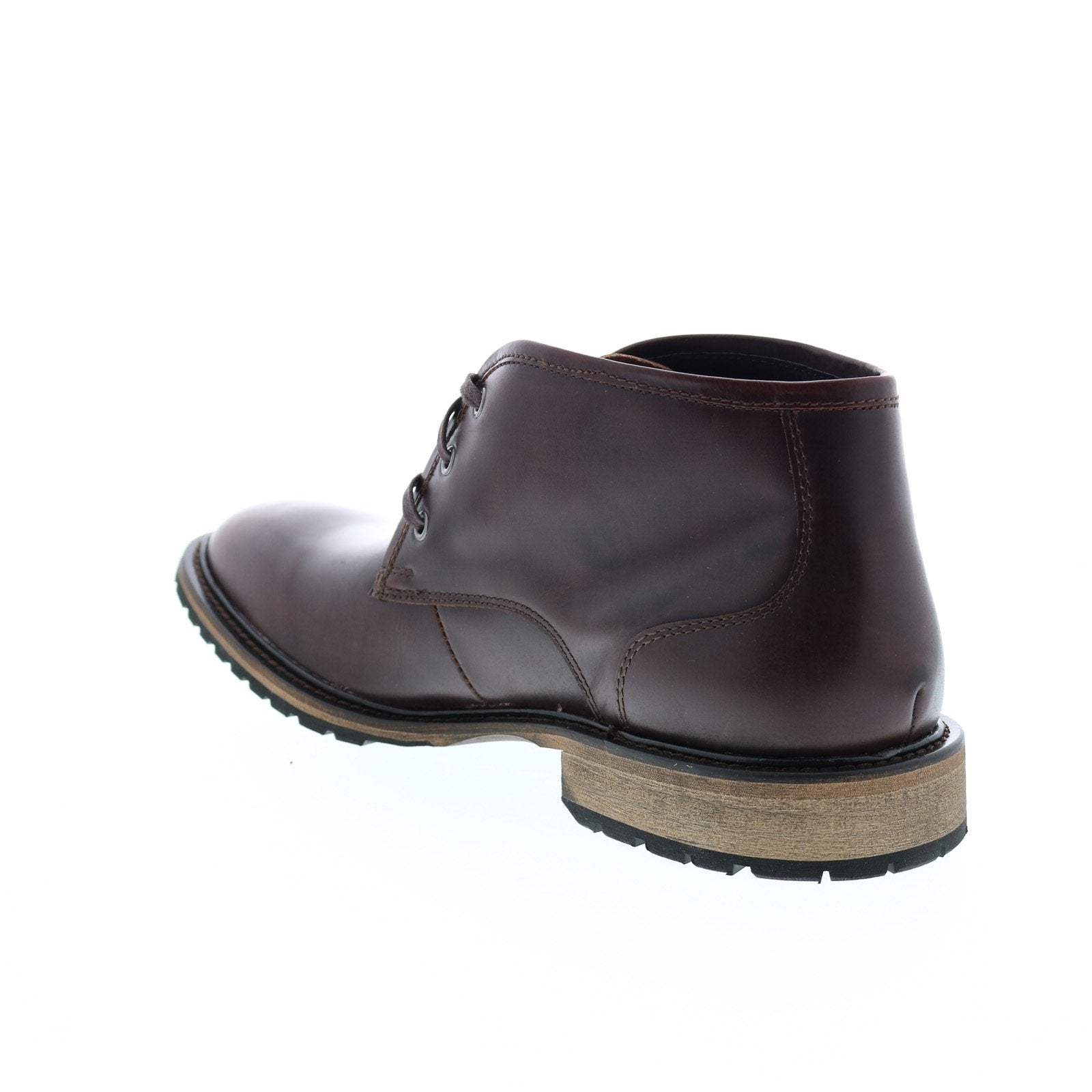 Andrew Marc Woodside AM1022-644 Mens Burgundy Leather Lace Up Chukkas Boots
