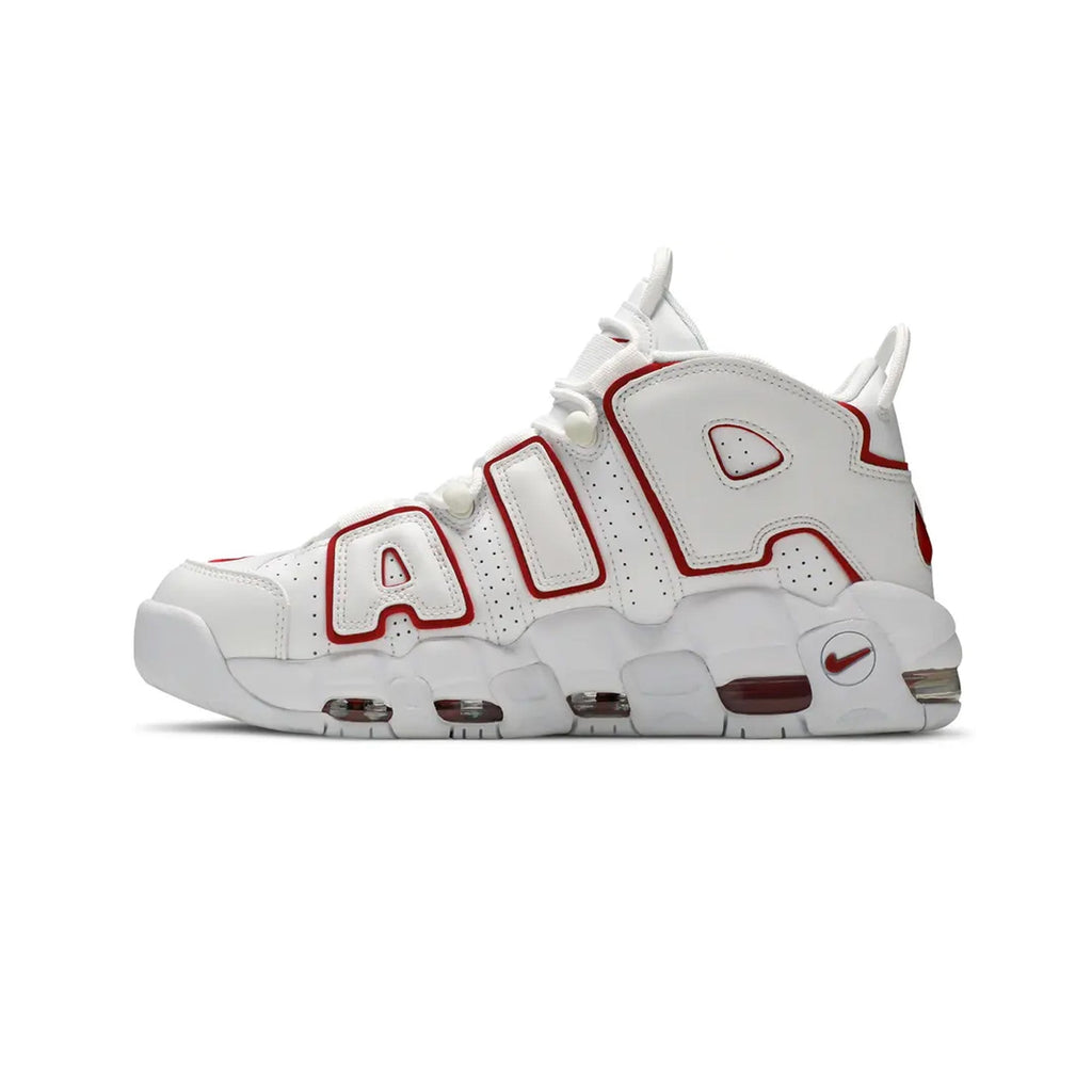 Air More Uptempo 'White Varsity Red Outline' (2021)