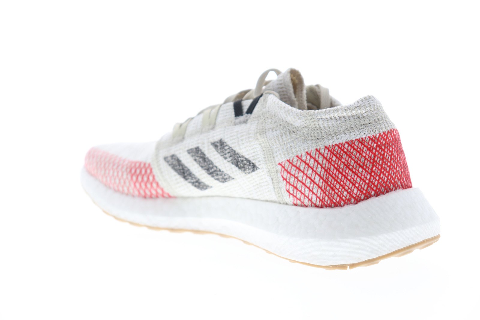 Pureboost Go B37805 Mens Gray Canvas Low Top Athletic Running Shoes