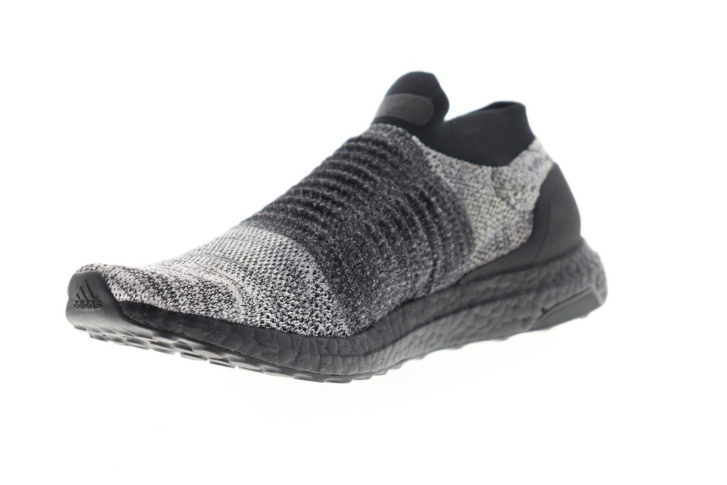 Ultraboost Laceless BB6137 Mens Black Canvas Athletic Running Shoes