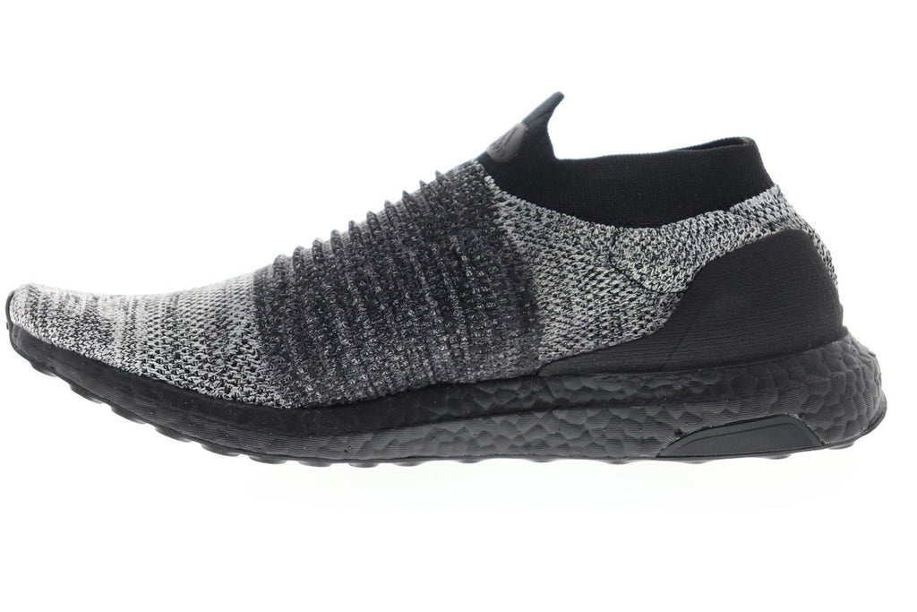 Ultraboost Laceless BB6137 Mens Black Canvas Athletic Running Shoes