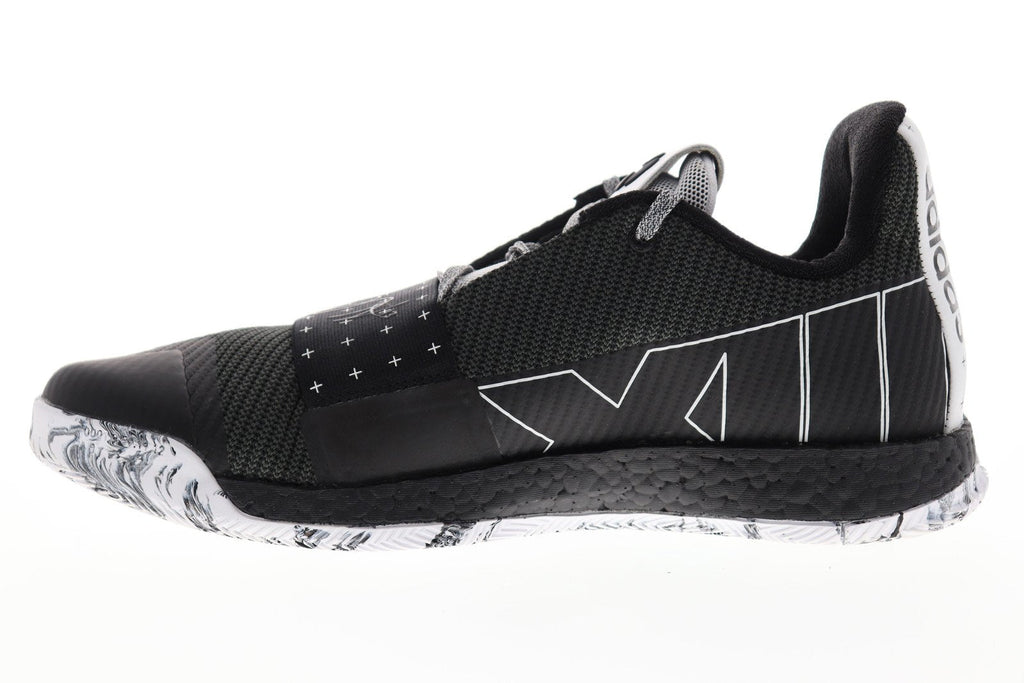 Harden Vol.3 BB7723 Mens Black Canvas Athletic Gym Basketball Shoes