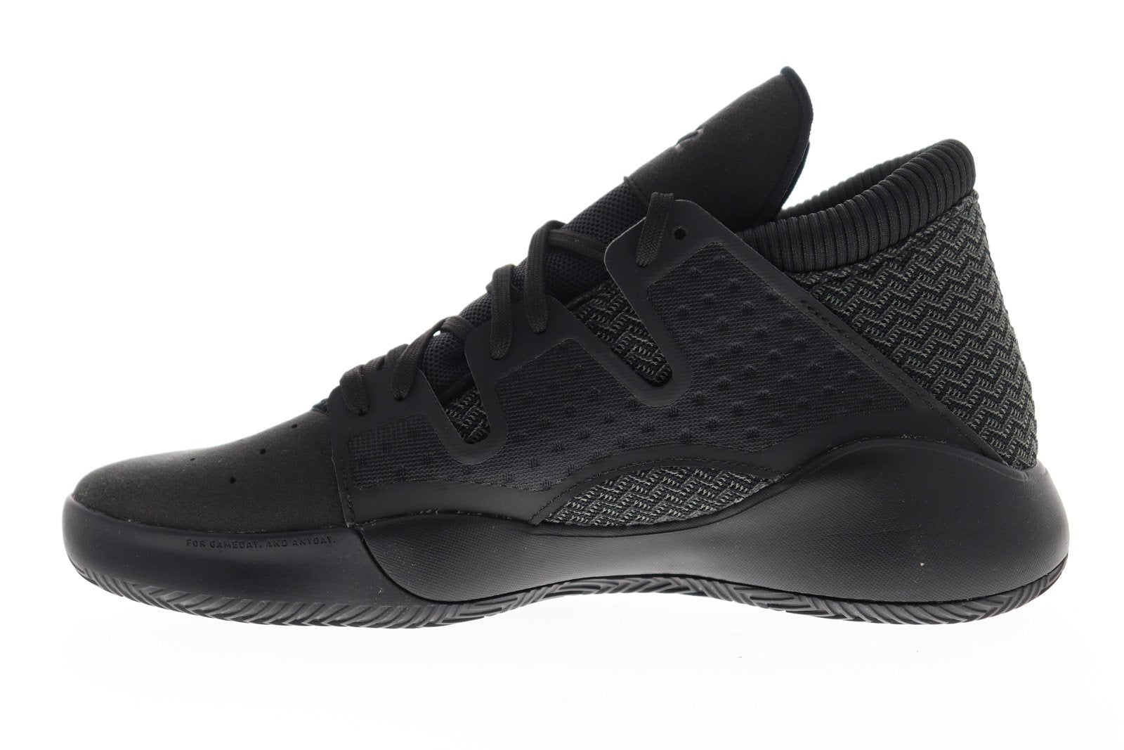 Pro Vision BB9303 Mens Black Canvas Mid Top Athletic Gym Basketball Shoes