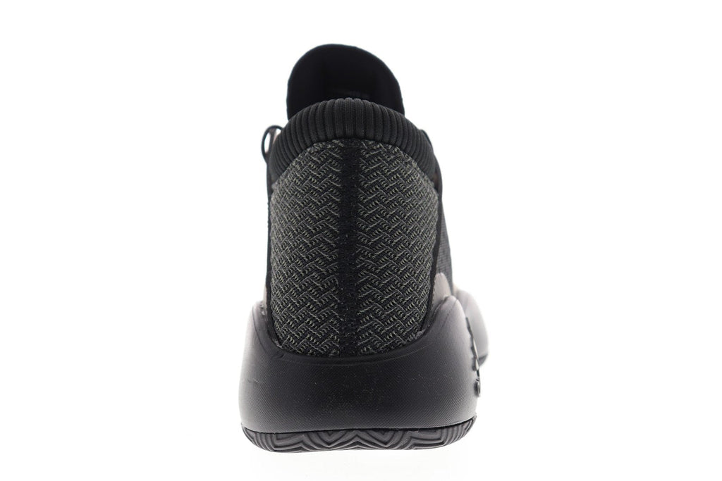 Pro Vision BB9303 Mens Black Canvas Mid Top Athletic Gym Basketball Shoes