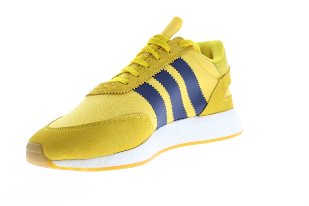 I-5923 BD7612 Mens Yellow Lace Up Lifestyle Sneakers Shoes