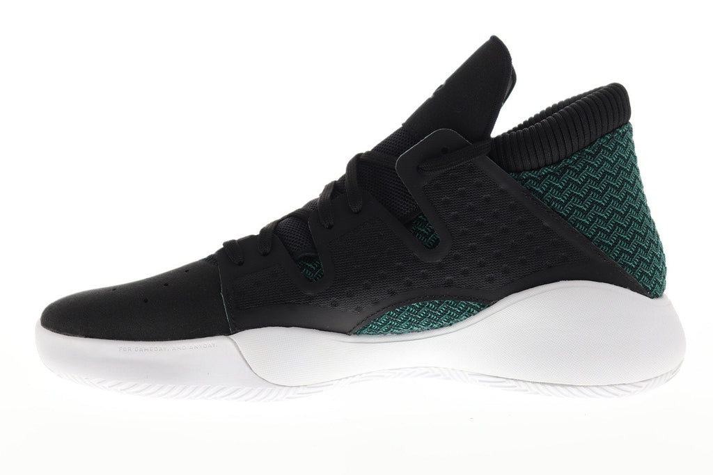 Pro Vision D96946 Mens Black Canvas Mid Top Athletic Gym Basketball Shoes