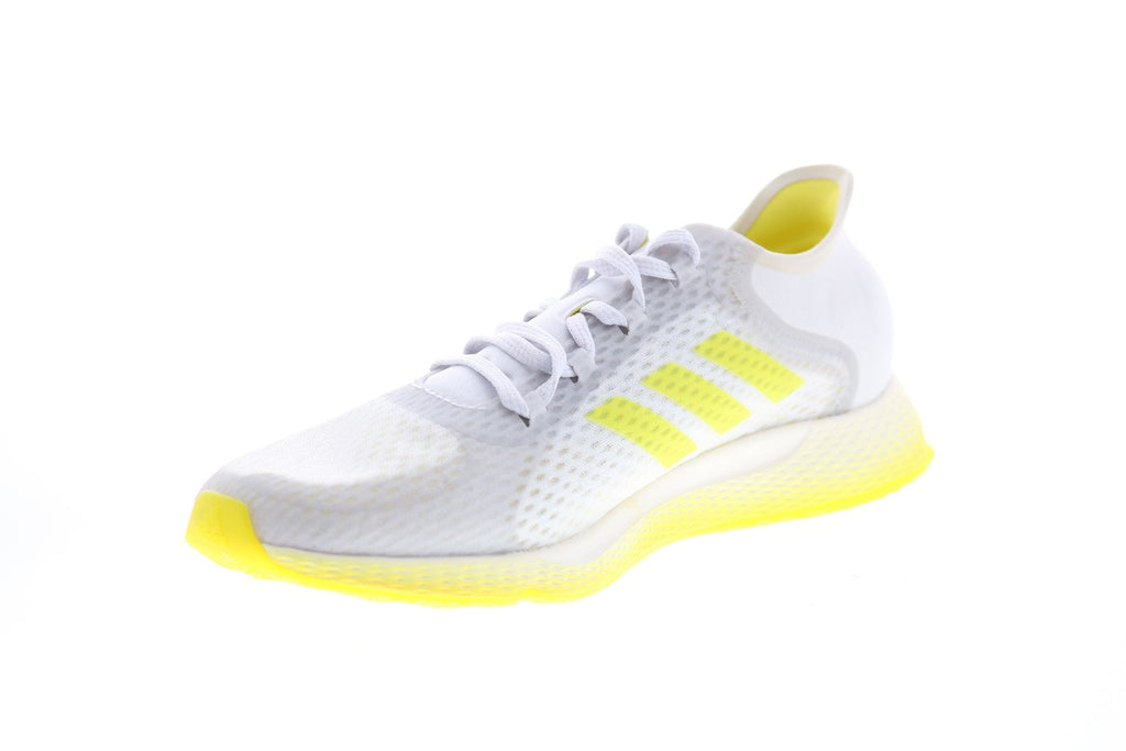 Focus Breathe In EG1096 Womens White Mesh Lace Up Athletic Running Shoes
