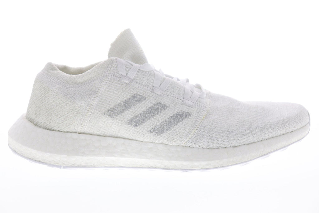 Pureboost Go F35787 Mens White Canvas Low Top Athletic Running Shoes