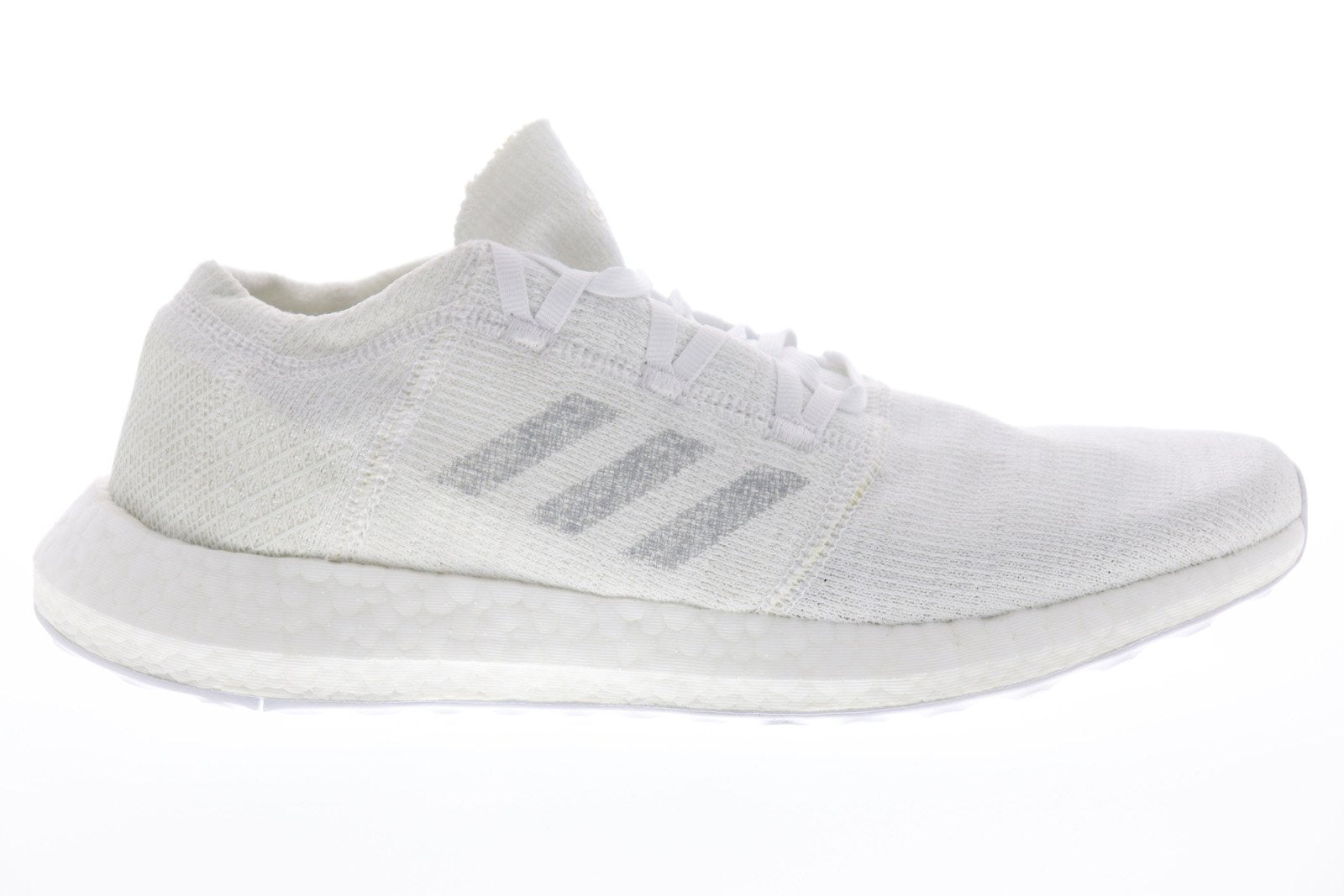Pureboost Go F35787 Mens White Canvas Low Top Athletic Running Shoes