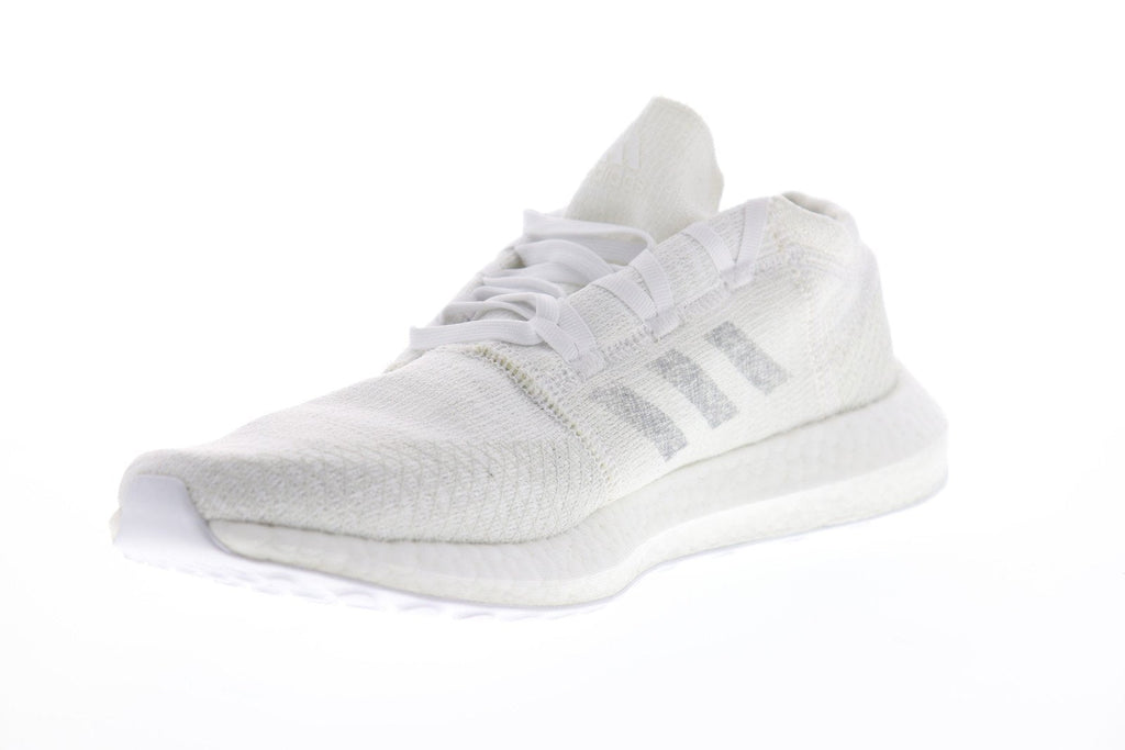 Pureboost Go F35787 Mens White Canvas Low Top Athletic Running Shoes
