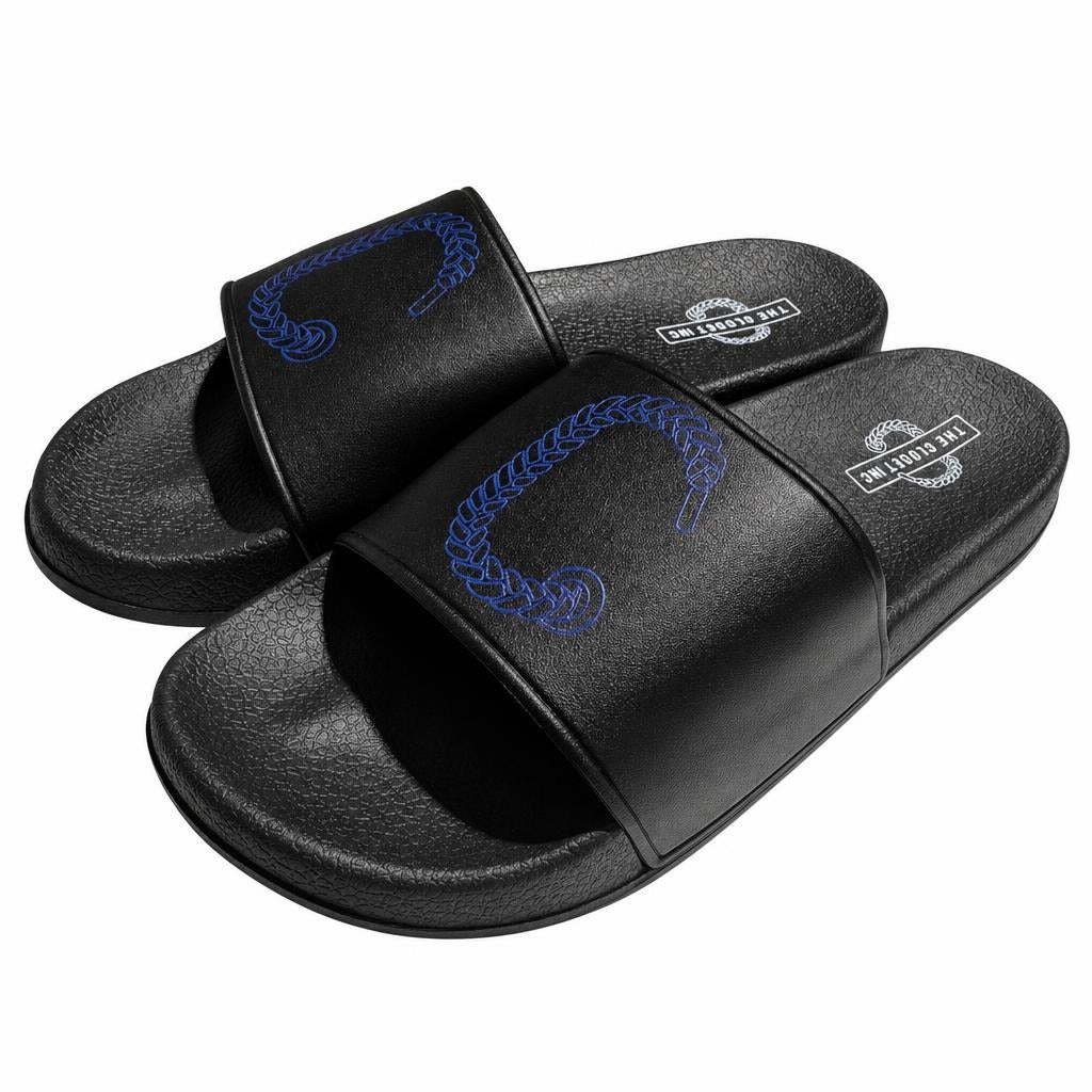 The Closet Inc Slides (Black W Bl)