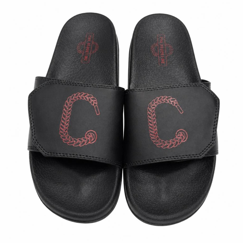 The Closet Inc. Slides (Black W Red)