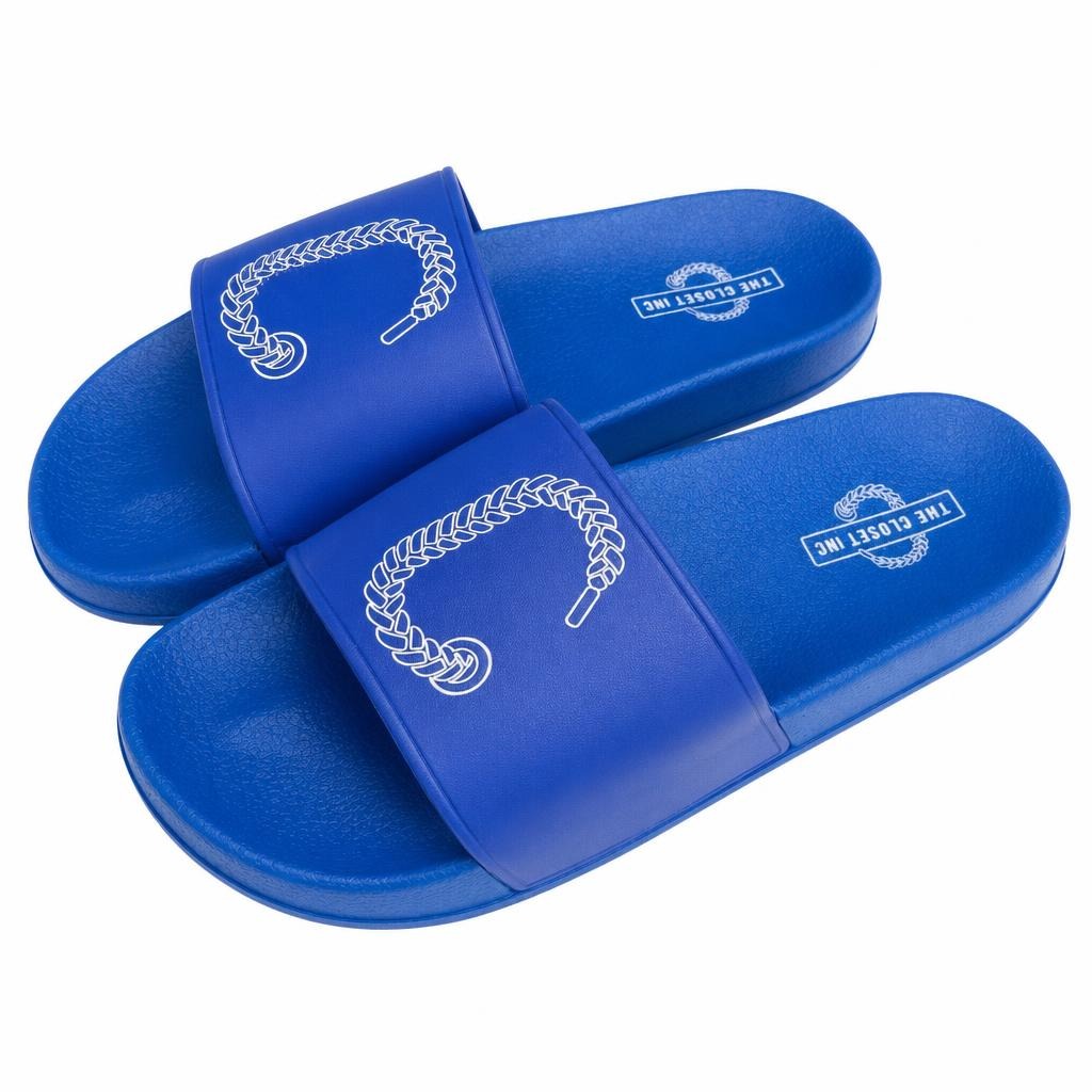The Closet Inc. Slides (Blue W White)