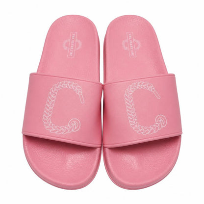The Closet Inc Slides (Pink W Wh)