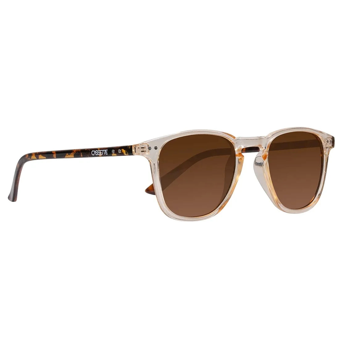 Cassette Optics Standard Champagne Tortoise Brown Lens