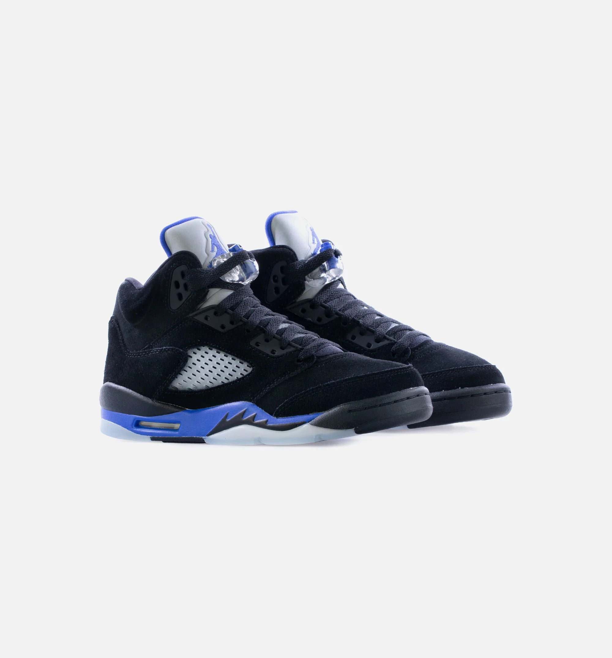 Air Jordan 5 Retro Racer Blue Grade School Lifestyle Shoe Black Blue Limit One Per Customer
