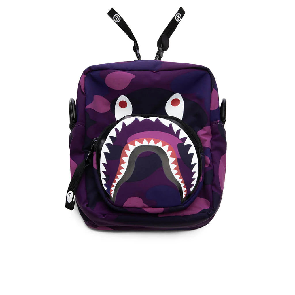 Color Camo Shark Mini Bag Purple