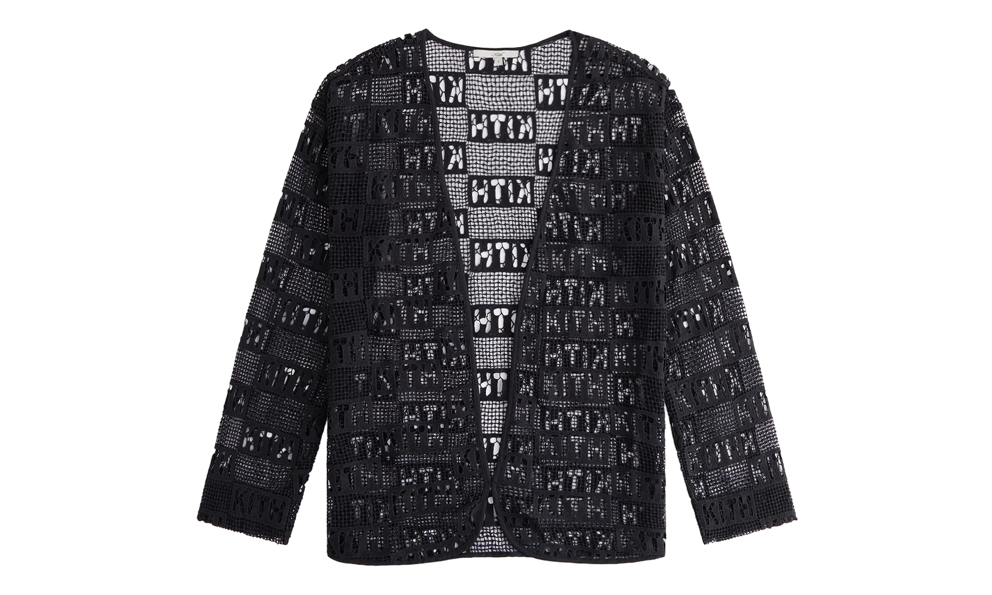 Ethan Logo Lace Cardigan WMNS "Black" KITH115