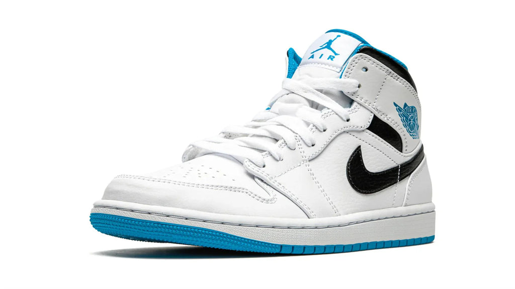 Air Jordan 1 Mid White Laser Blue