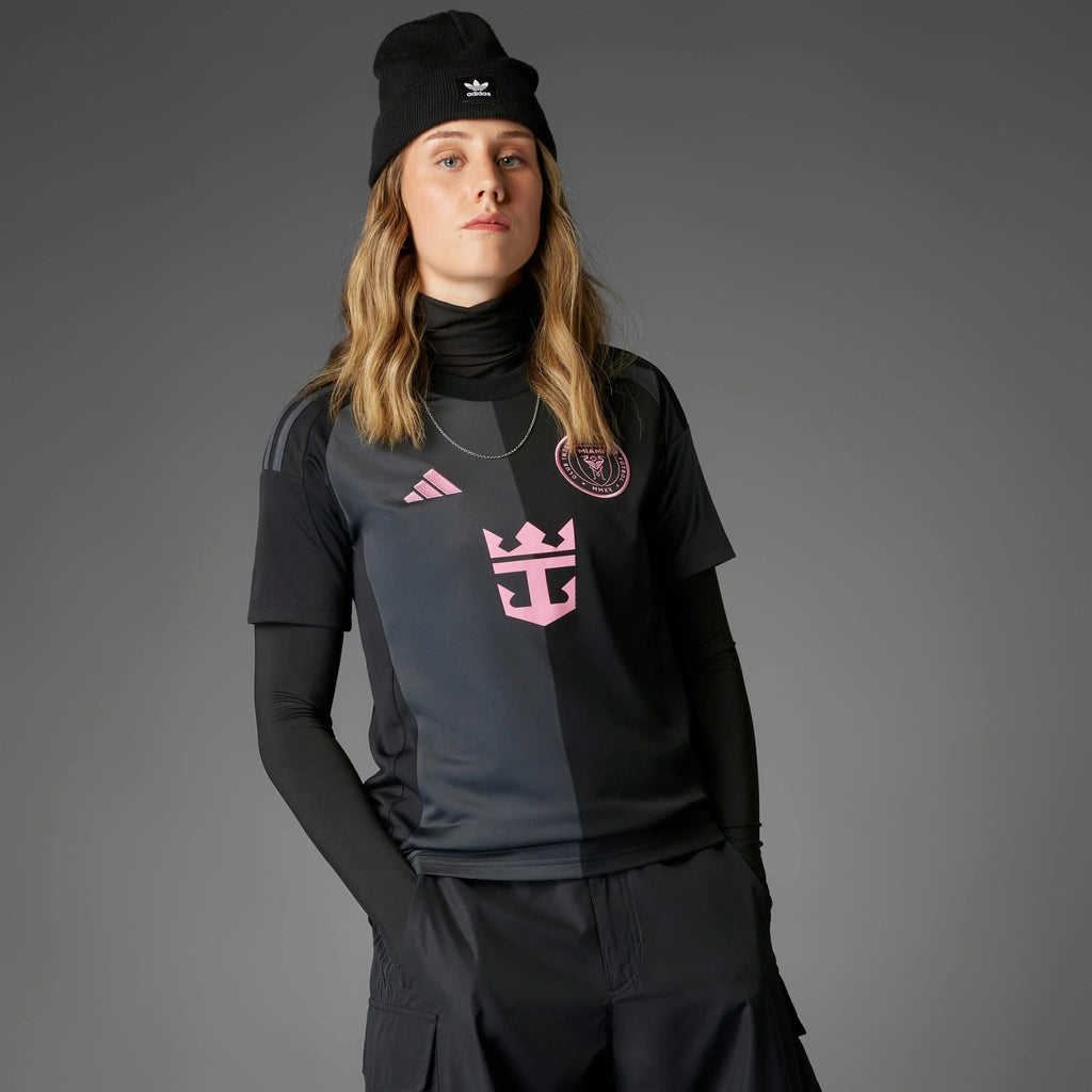 adidas Womens Inter Miami CF Messi Away Jersey 25 26 Black