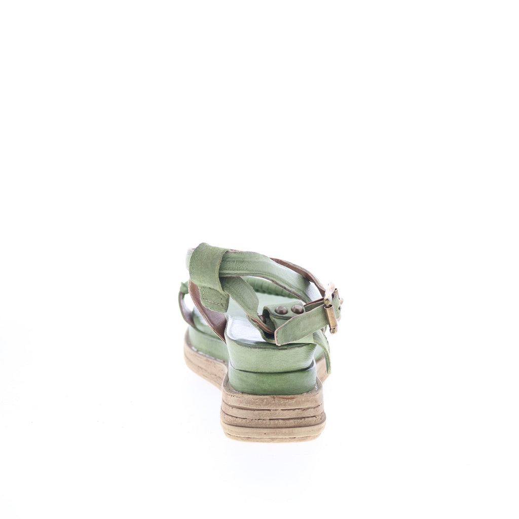 Laird A15022-101-6288 Womens Green Leather Strap Sandals Shoes