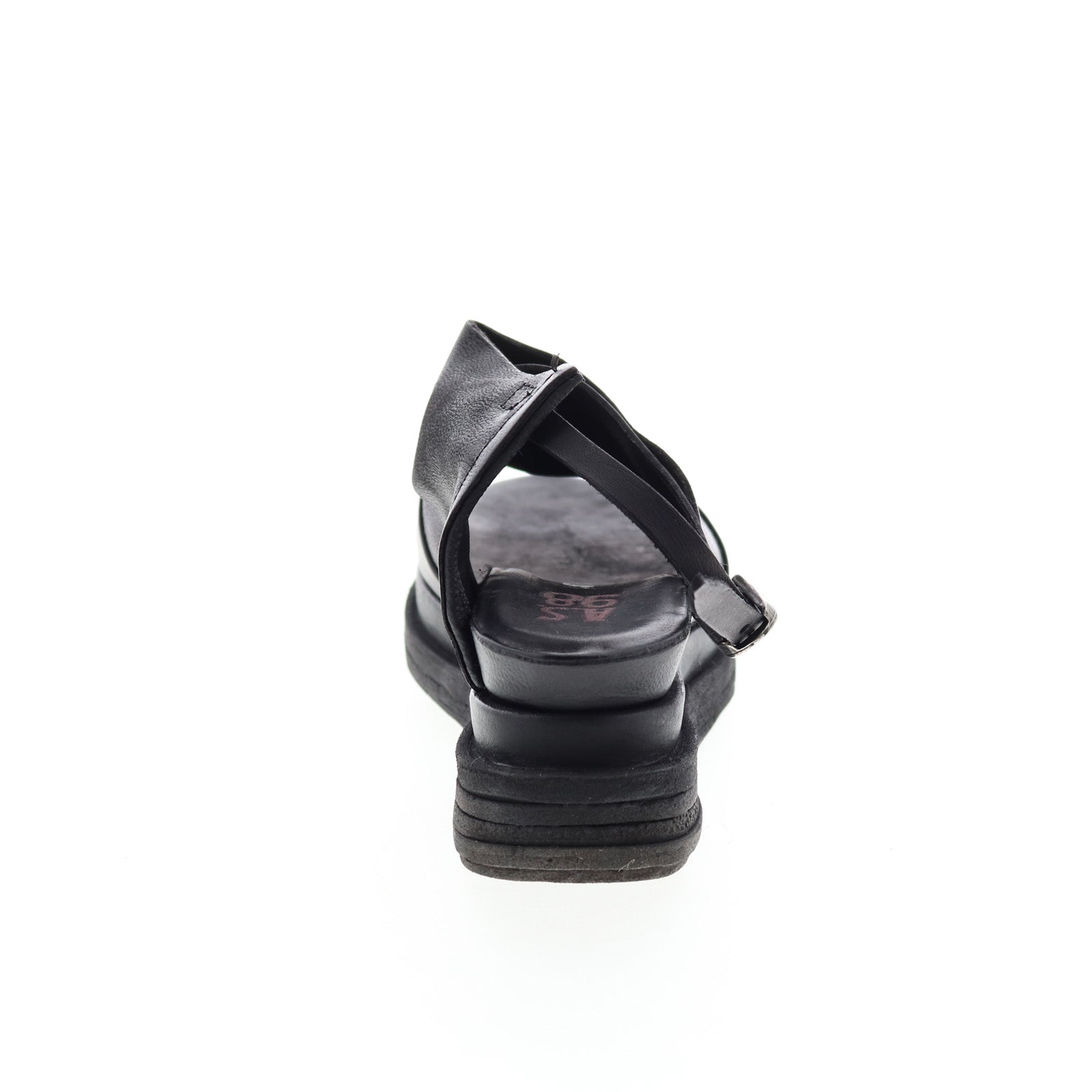 Lira A15027-101 Womens Black Leather Platform Sandals Shoes