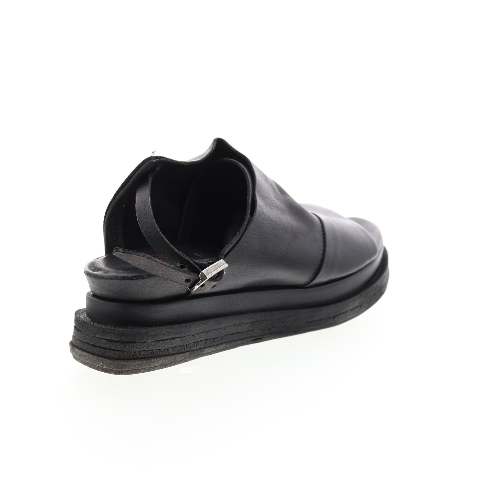 Lira A15027-101 Womens Black Leather Platform Sandals Shoes