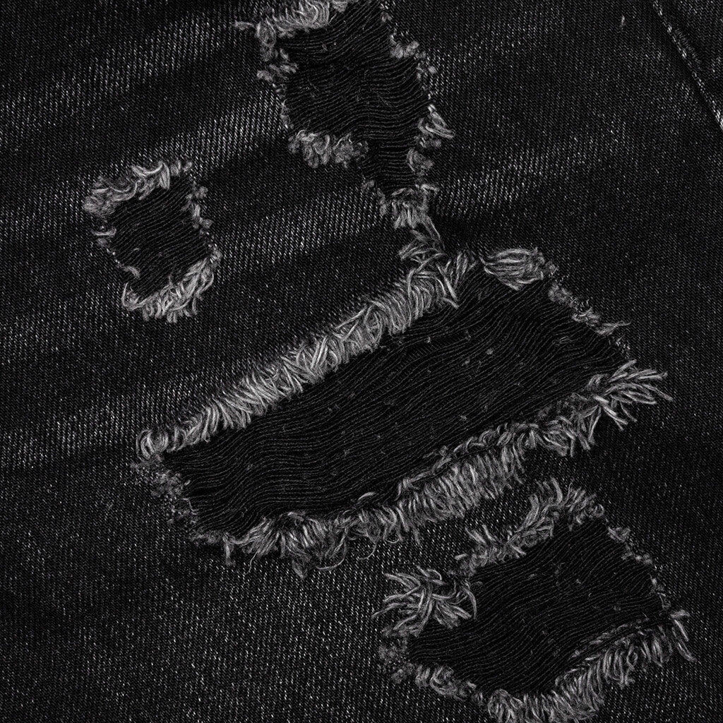 Ian Slim Denim Short Vintage Black