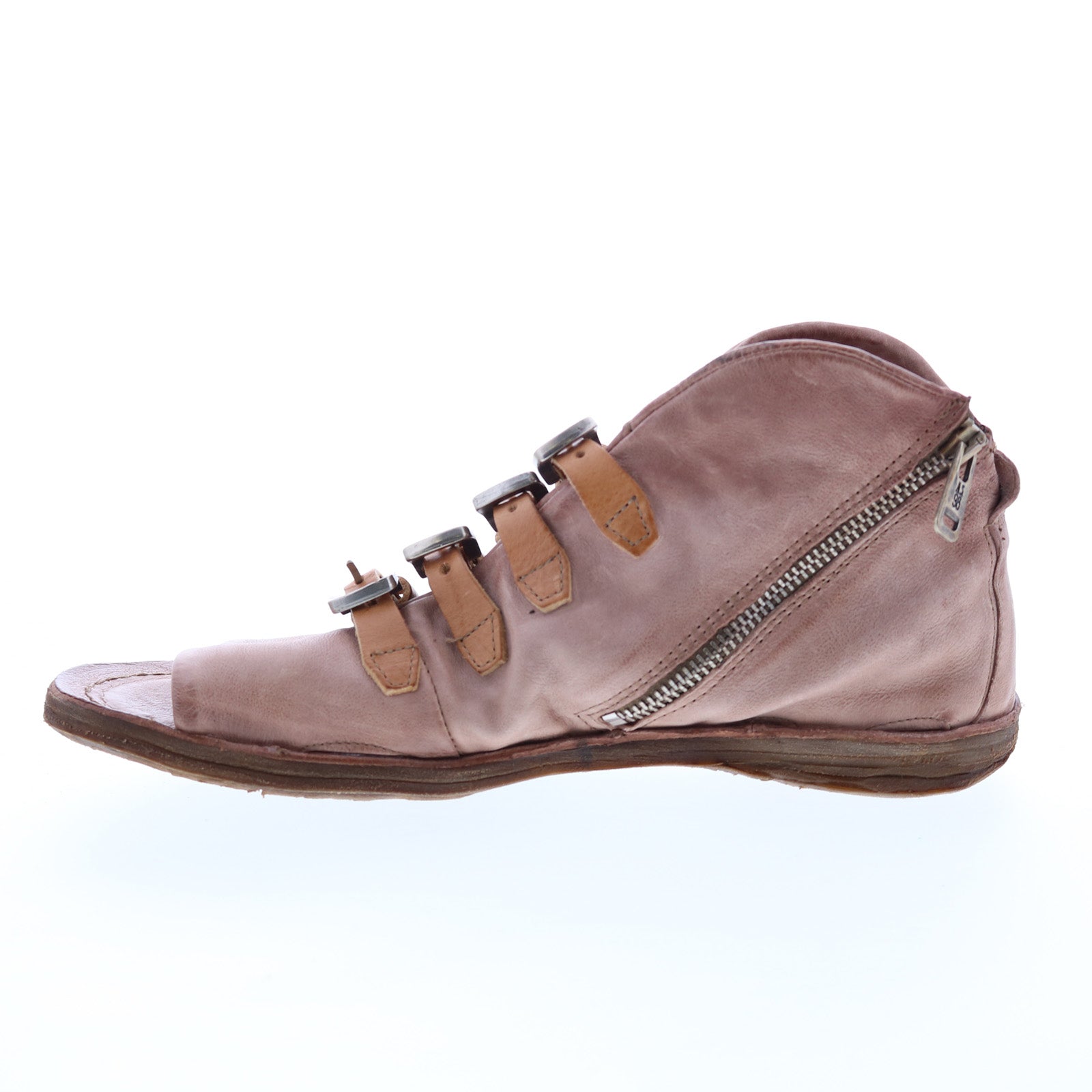 Remy A16022-101 Womens Pink Leather Gladiator Sandals Shoes