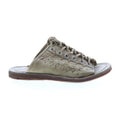 Regis A16032-101 Womens Green Leather Sandals Shoes