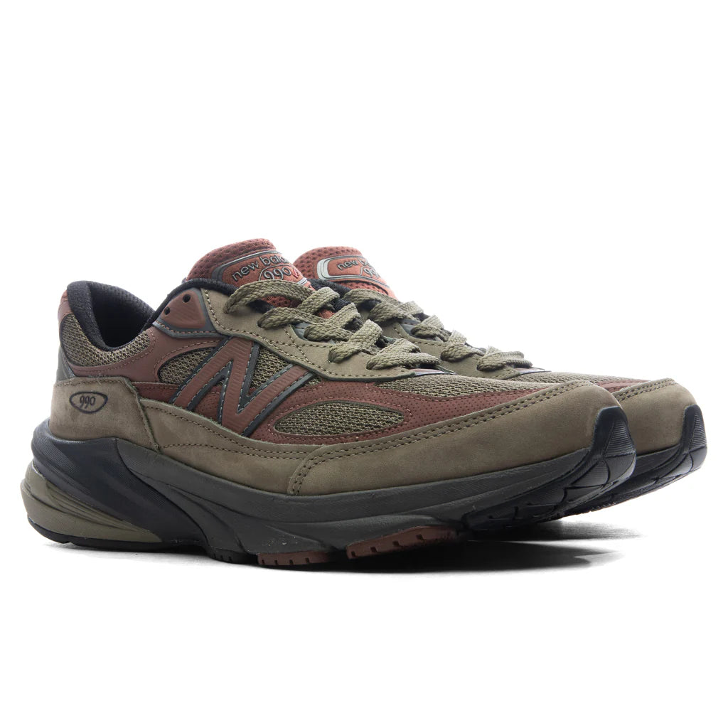 Made in USA 990v6 Dark Camo Rich Oak Black Cement