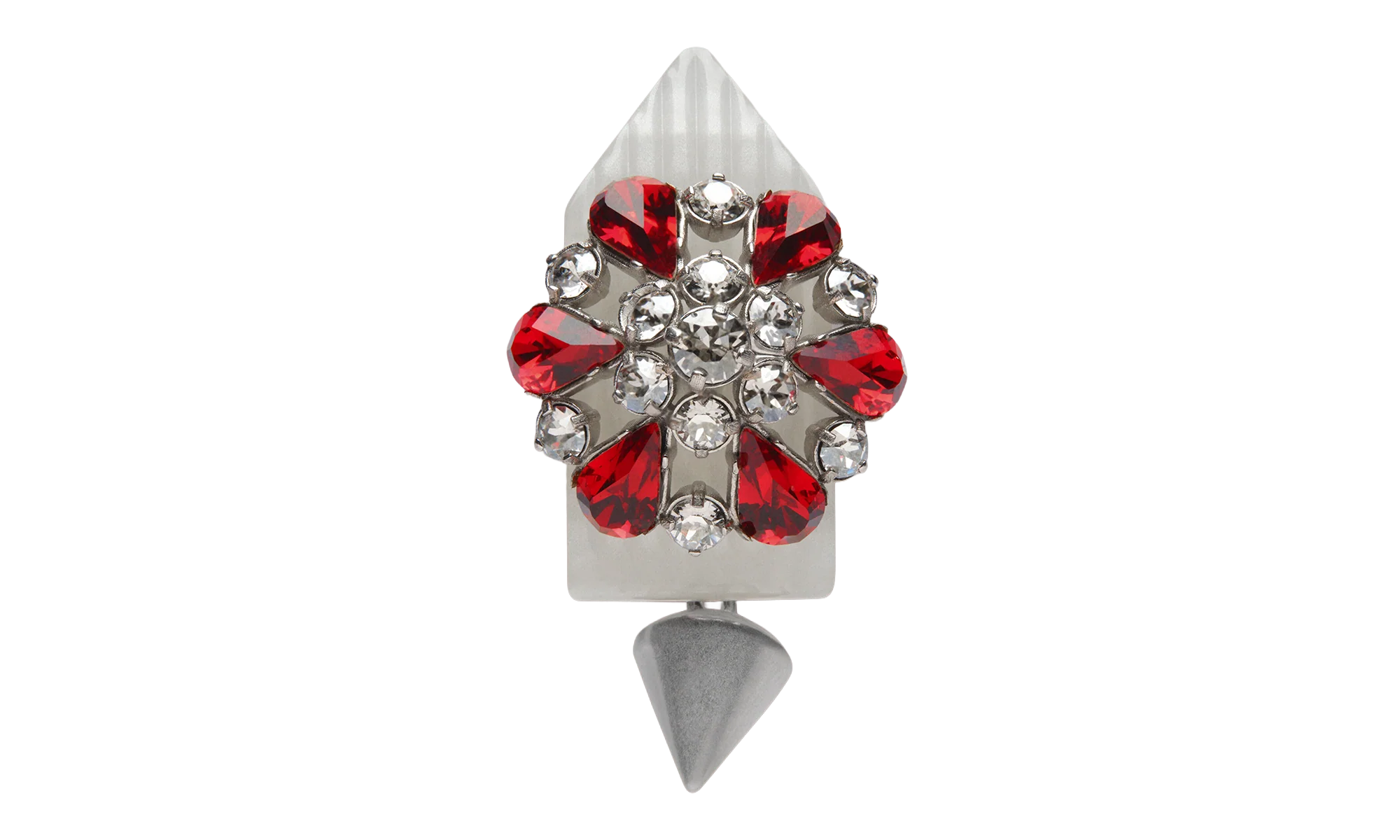 Rhinestone Cufflinks "Silver / Red" SM1VM0006P6479980