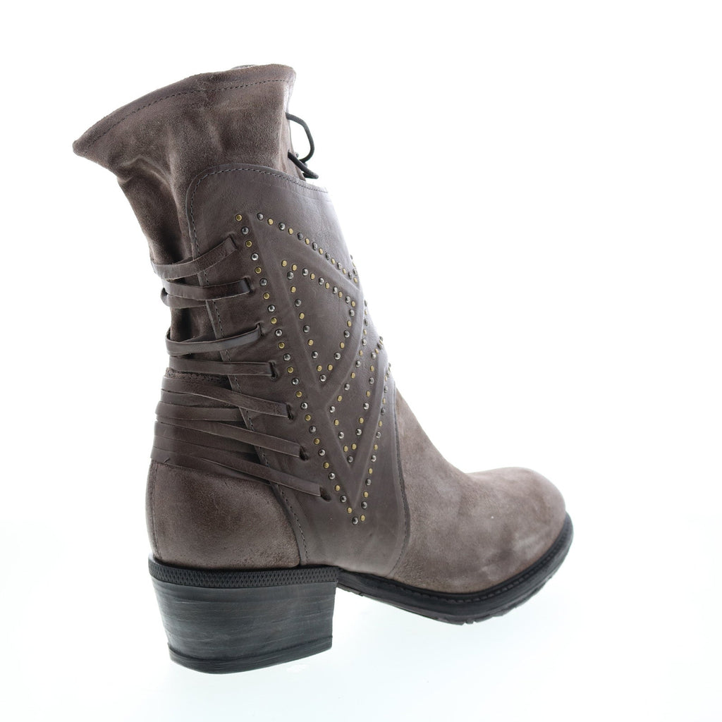 Callhoun A22208-101 Womens Gray Leather Zipper Casual Dress Boots