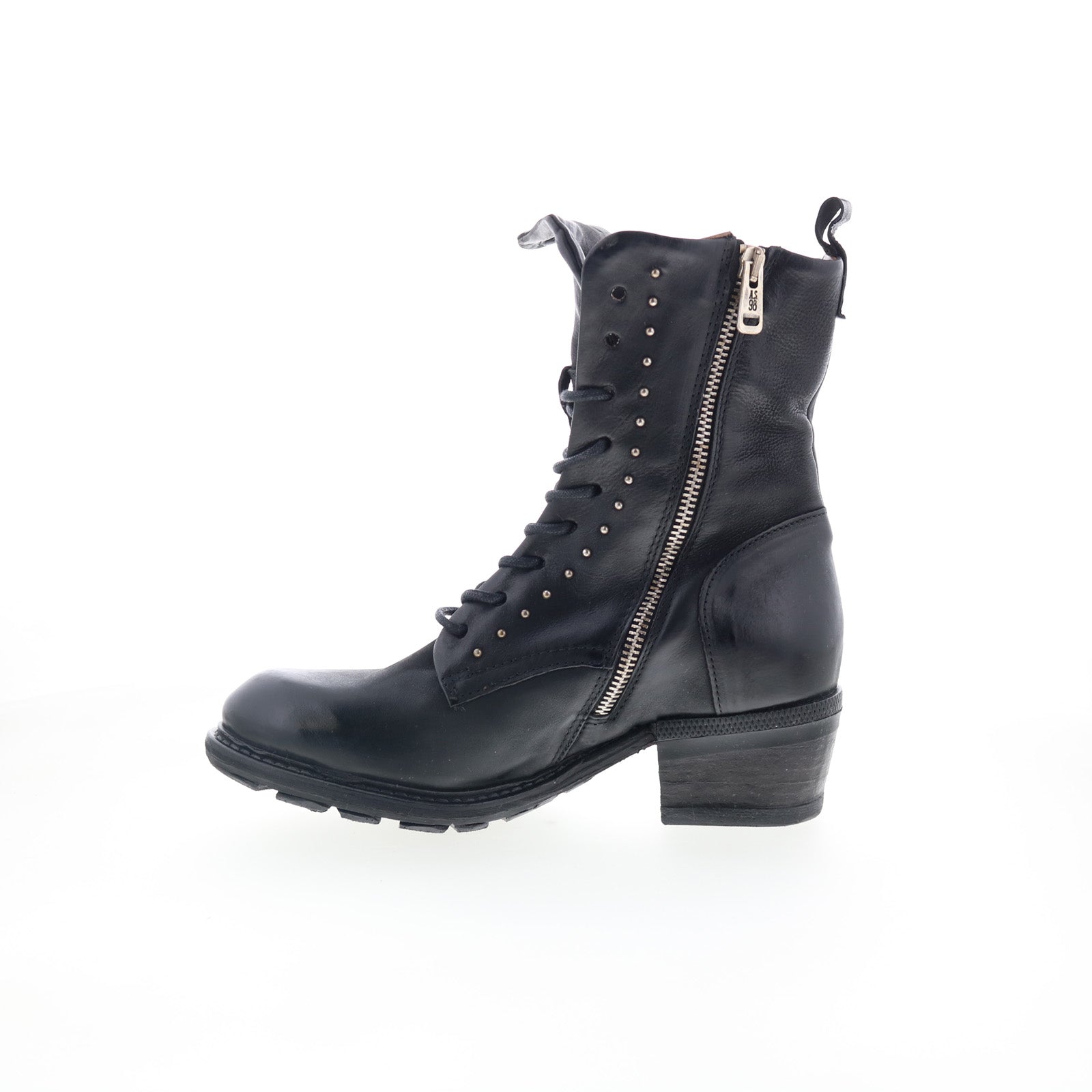 Carlton A22214-101-6002 Womens Black Leather Casual Dress Boots