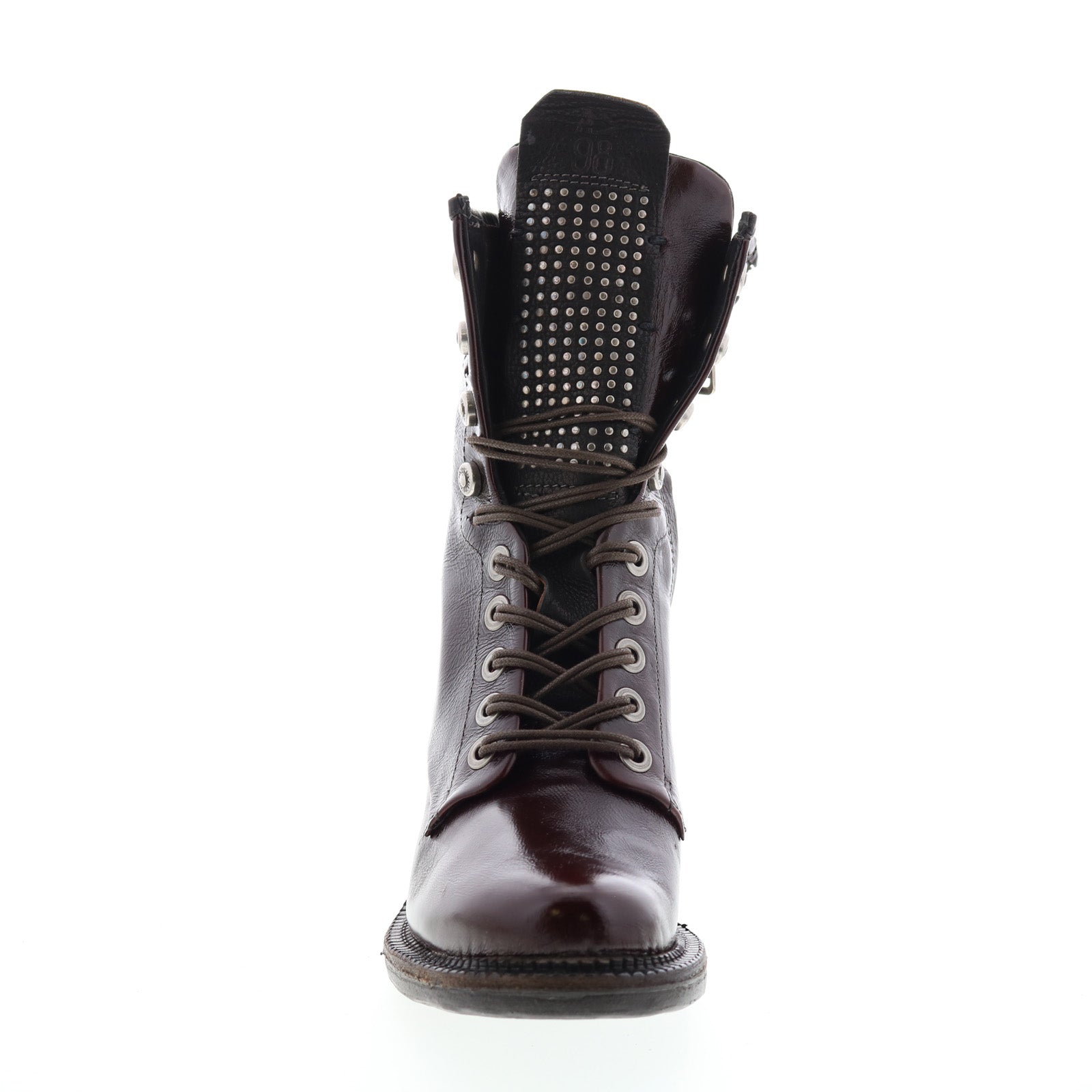 Saunder A23208-201 Womens Brown Leather Lace Up Casual Dress Boots