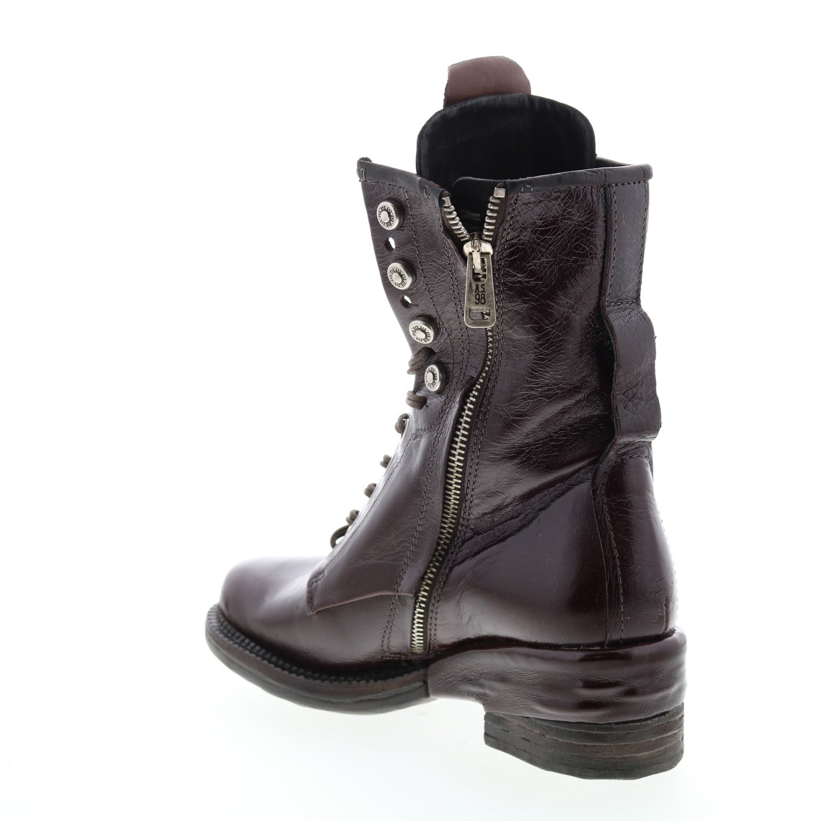 Saunder A23208-201 Womens Brown Leather Lace Up Casual Dress Boots