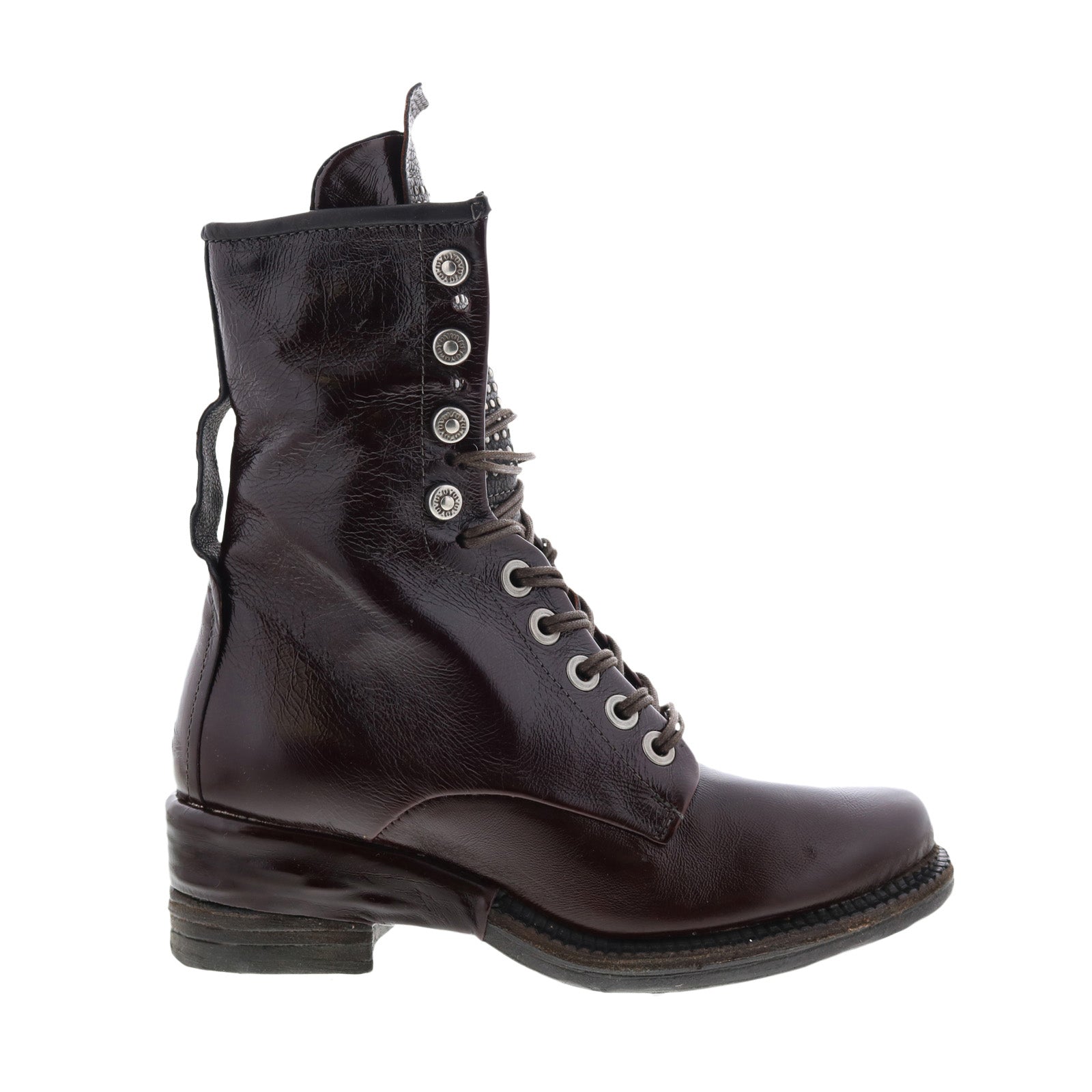 Saunder A23208-201 Womens Brown Leather Lace Up Casual Dress Boots