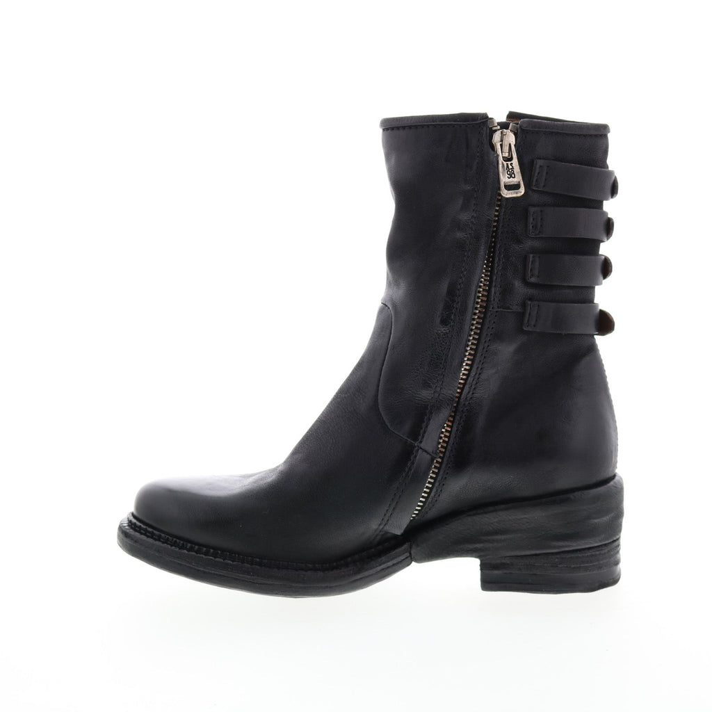 Spero A23215-301 Womens Black Leather Hook & Loop Casual Dress Boots