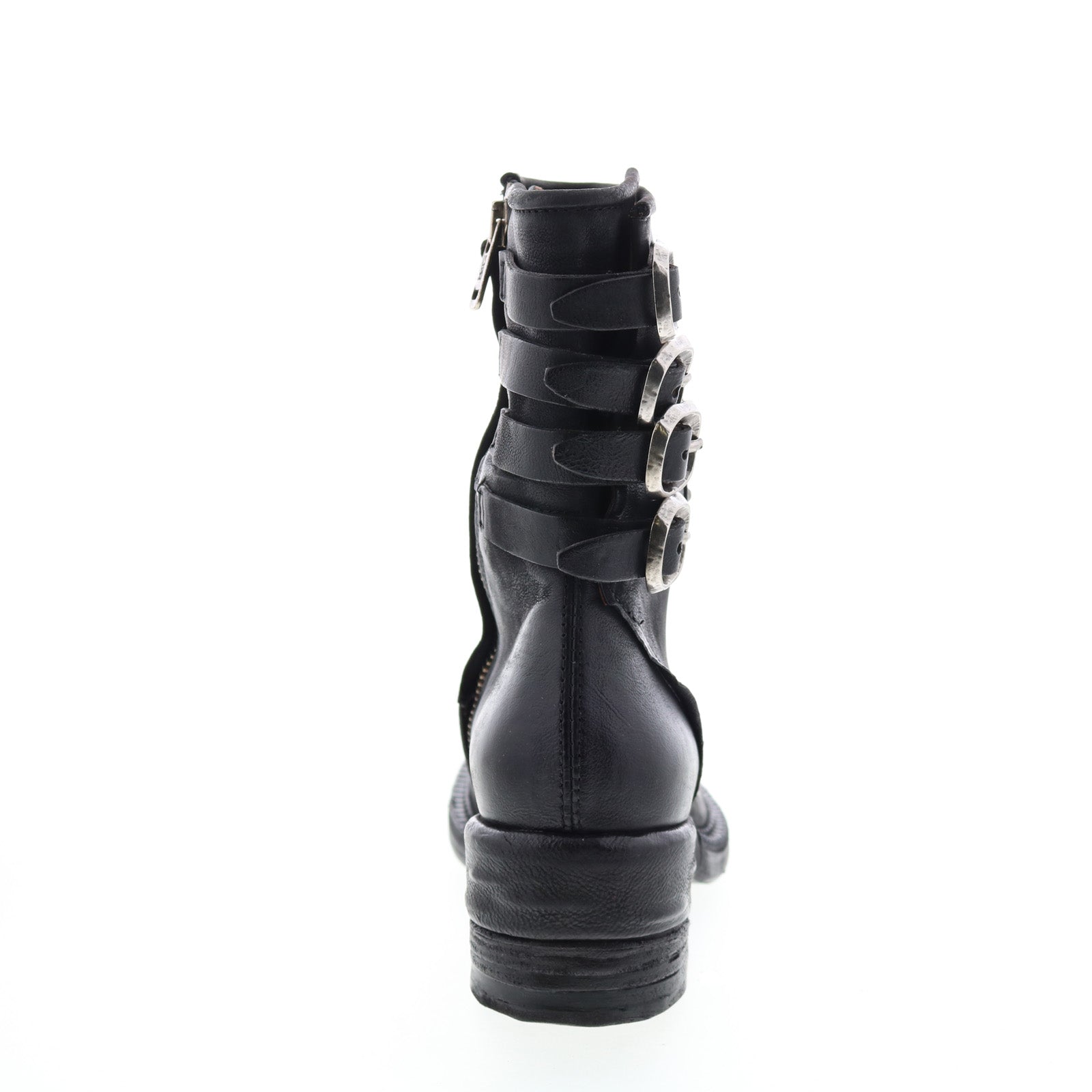 Spero A23215-301 Womens Black Leather Hook & Loop Casual Dress Boots