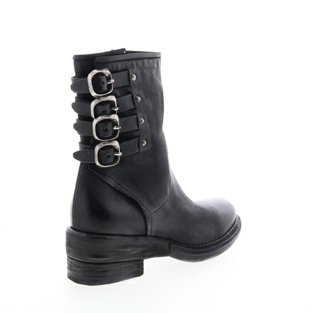 Spero A23215-301 Womens Black Leather Hook & Loop Casual Dress Boots