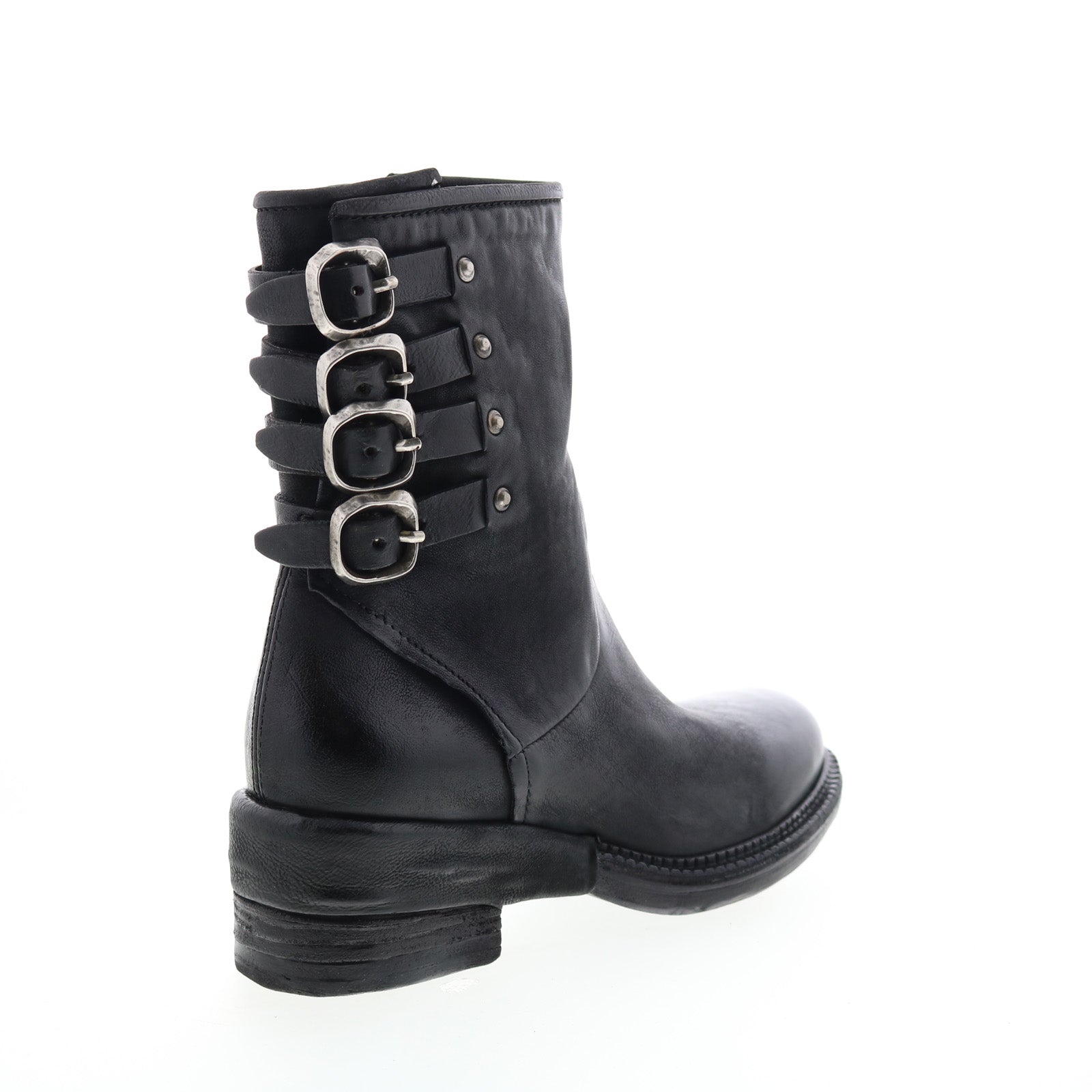 Spero A23215-301 Womens Black Leather Hook & Loop Casual Dress Boots