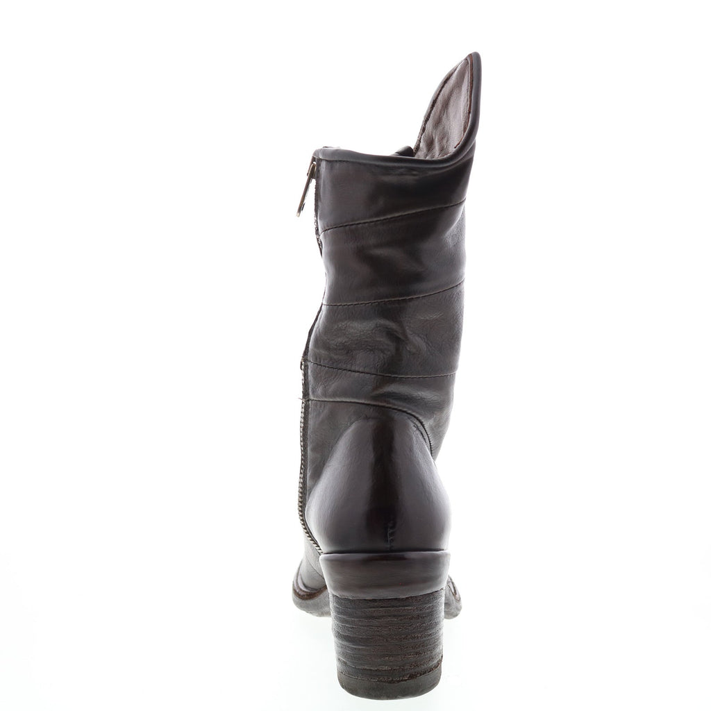 Jasper A24202-101 Womens Brown Leather Lace Up Casual Dress Boots