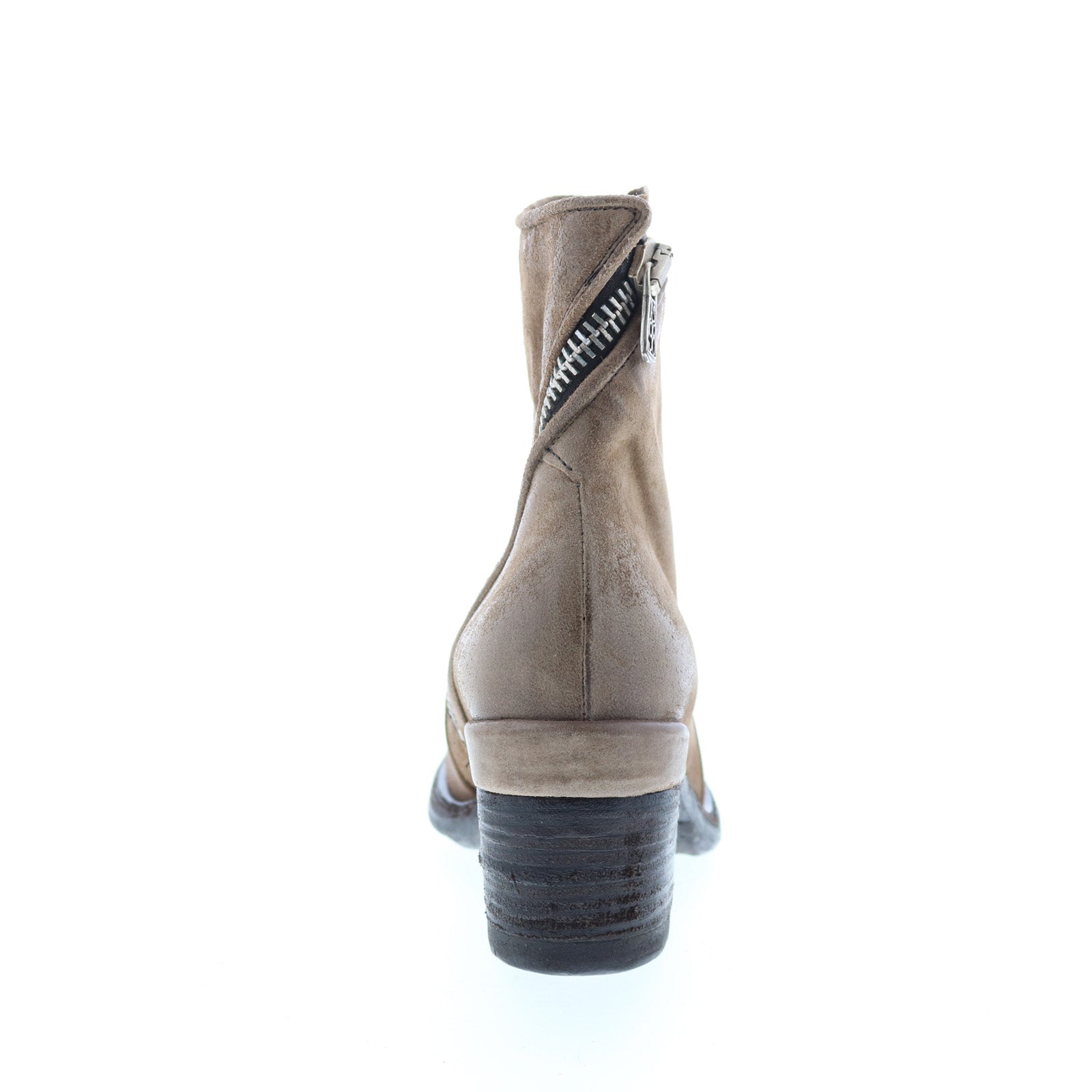 Jase A24208-301 Womens Brown Leather Zipper Casual Dress Boots