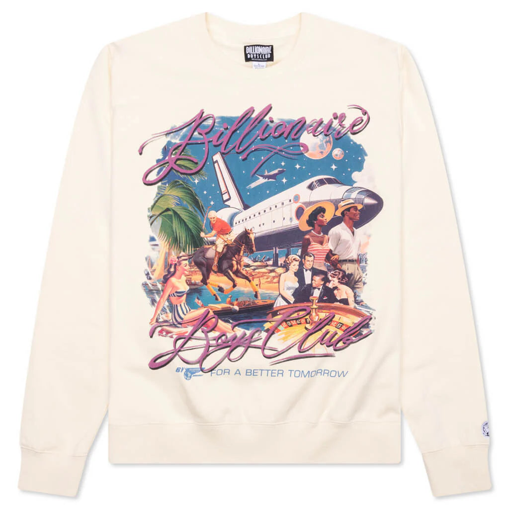 BB Better Tomorrow Crewneck Sweatshirt Winter White